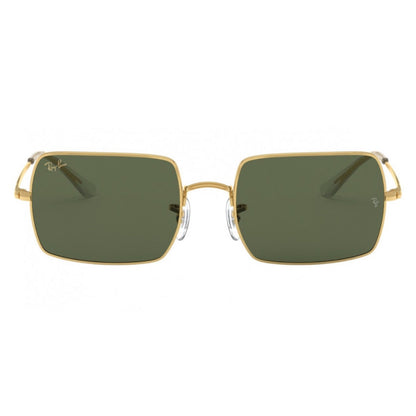 RAYBAN - RECTANGLE | Gold w/ Green