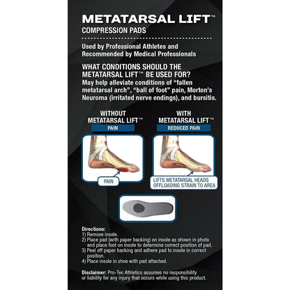 Pro-Tec Metatarsal Lift Compression Pads (one pair)~