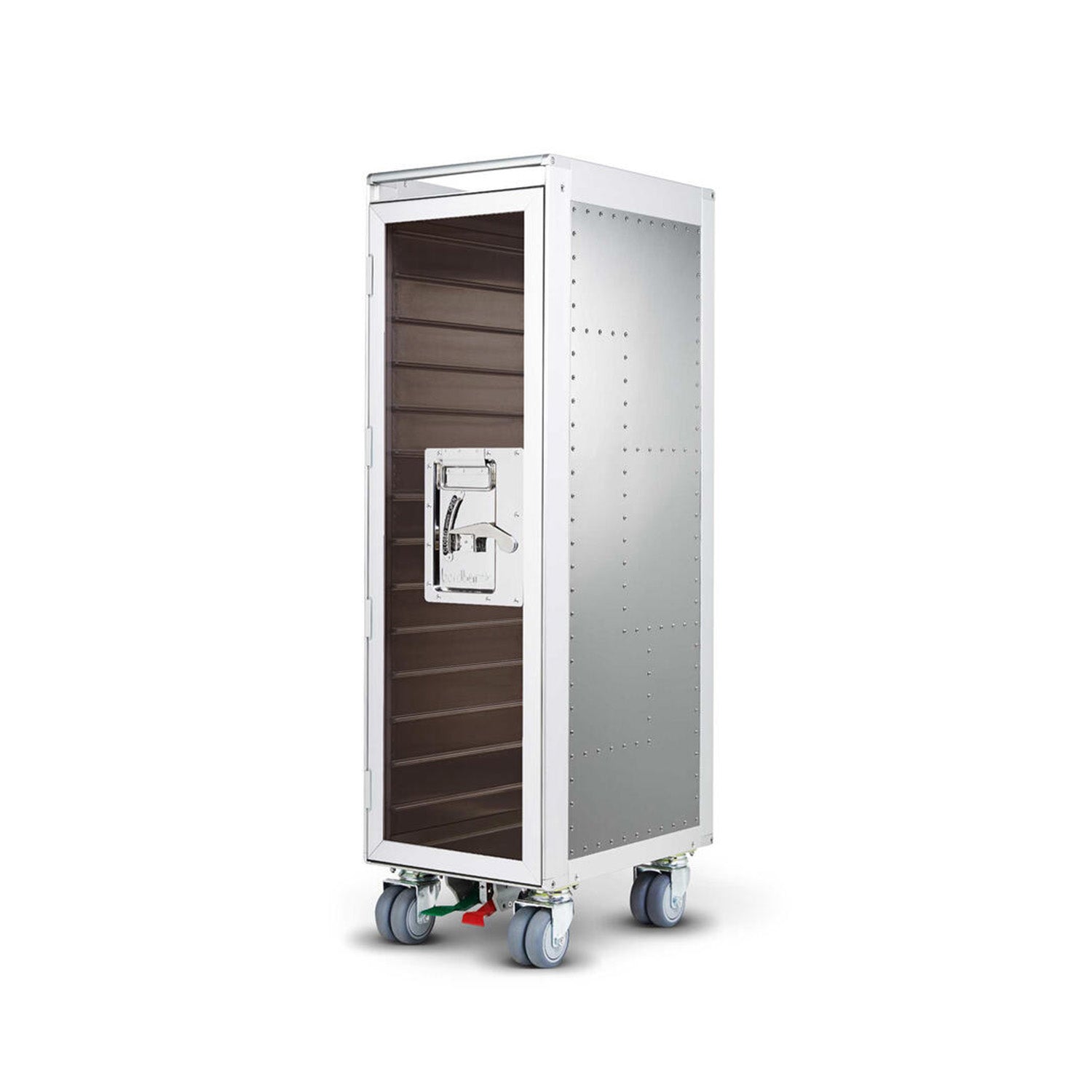 bordbar | rivet rocker trolley | OUTER TROLLEY ONLY -  aluminium with transparent smoke
