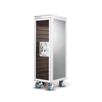 bordbar | rivet rocker trolley | OUTER TROLLEY ONLY -  aluminium with transparent smoke