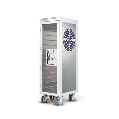 bordbar | rivet rocker trolley | OUTER TROLLEY ONLY -  aluminium with transparent