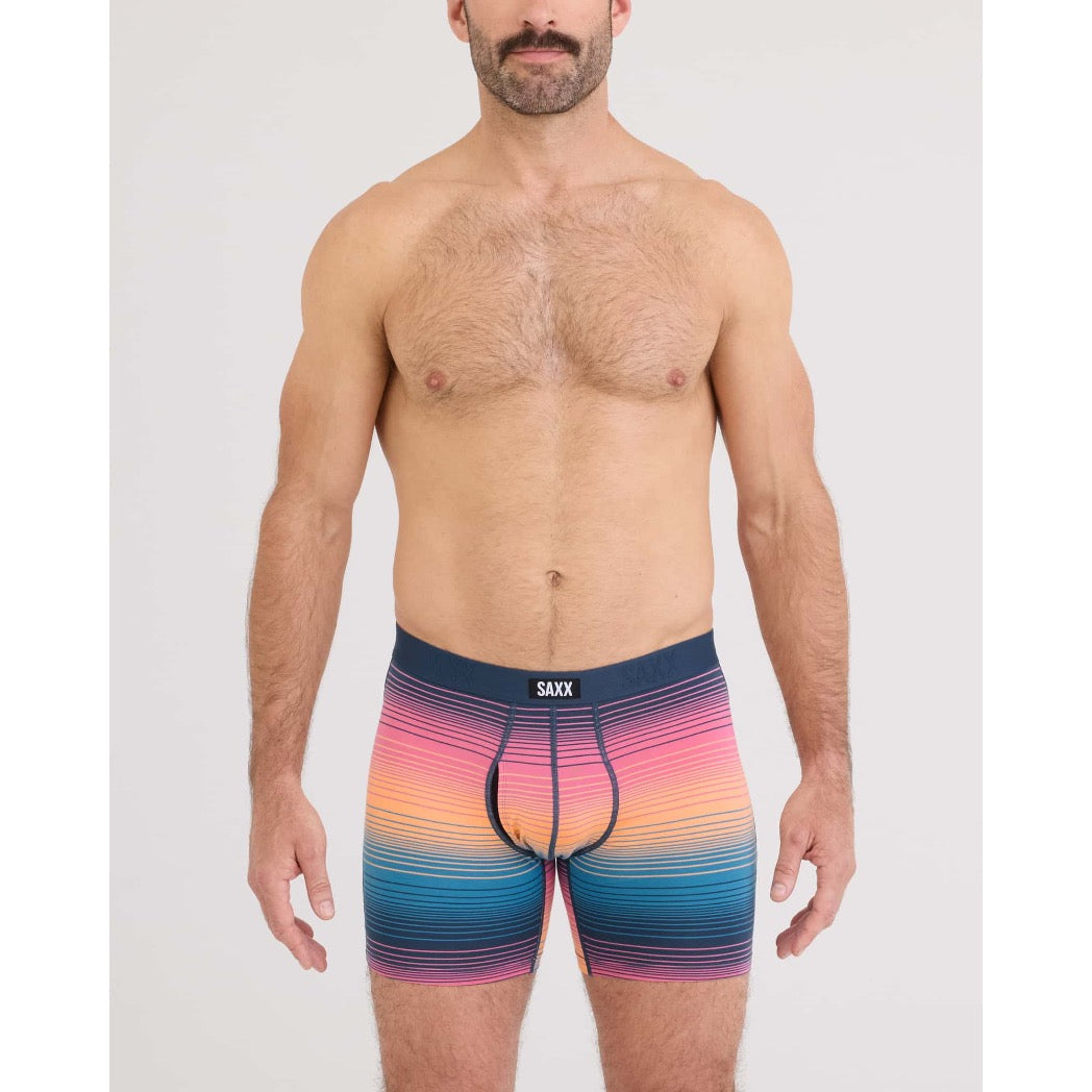 SAXX - VIBE XTRA SUPER SOFT BOXER BRIEF | Hazy Stripe Sunset