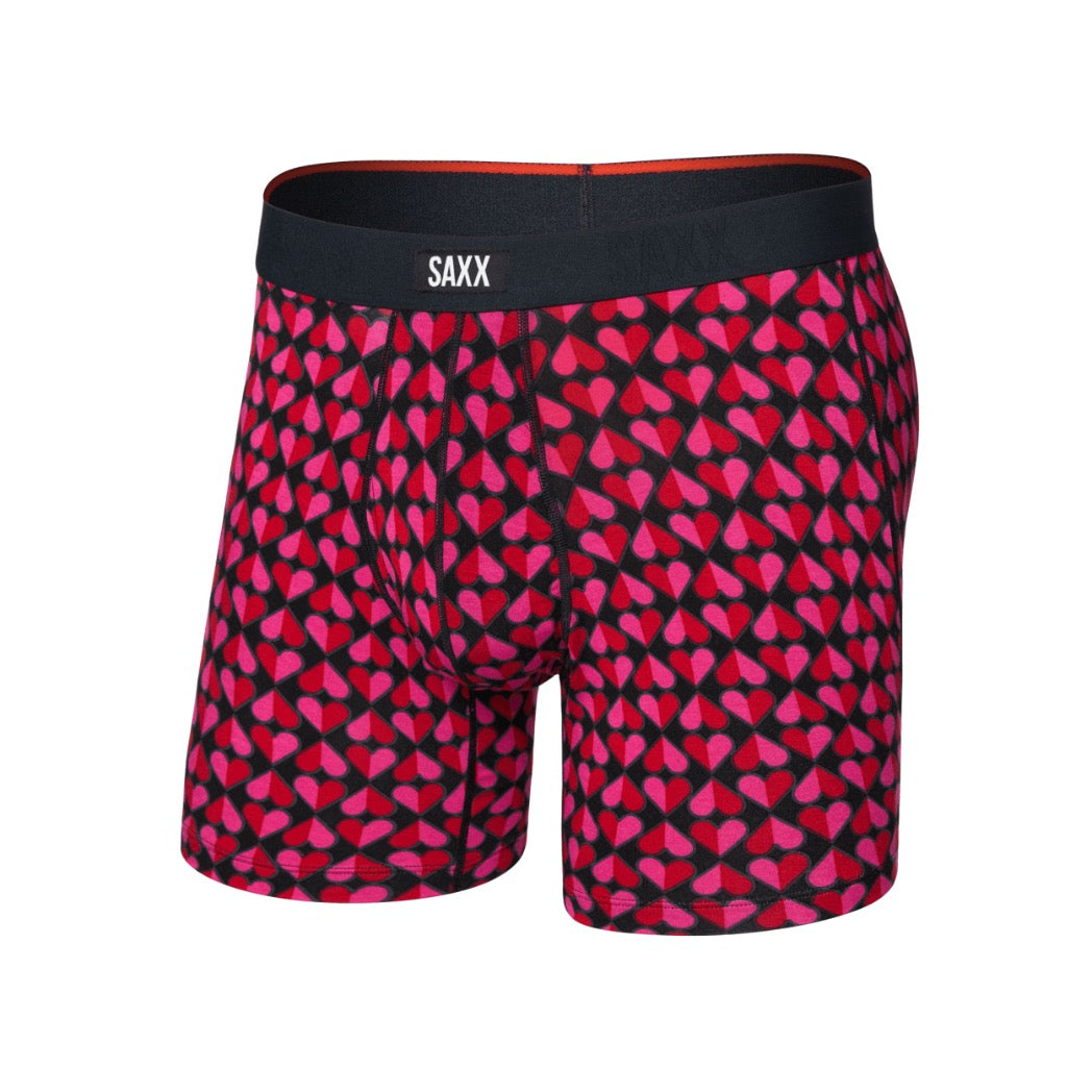 SAXX - VIBE XTRA SUPER SOFT BOXER BRIEF | Love Check Baby Black