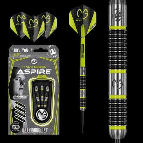 WINMAU MVG Aspire Darts - 80% Tungsten - 24g